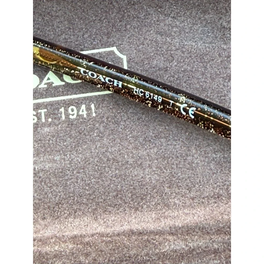Coach HC6149 5583 Tortoise Glitter Signature C Eyeglass Frames 52-17 Coach Case